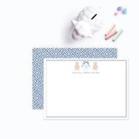 Classic Teddy Bear Blue And White Monogram Nursery