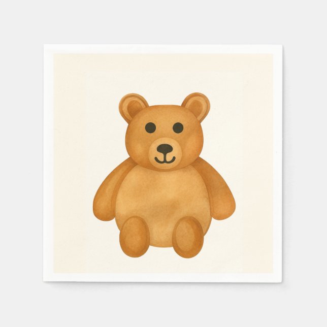 Classic Teddy Bear  Napkins (Front)