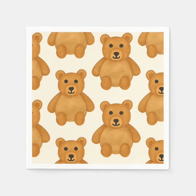 Classic Teddy Bear Napkins (Front)