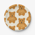 Classic Teddy Bear Pattern    Paper Plates