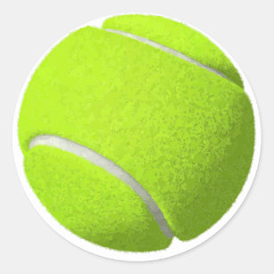 Classic Tennis Ball Classic Round Sticker