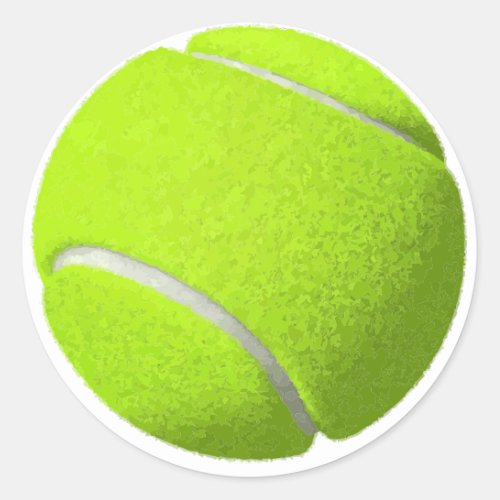 Classic Tennis Ball Classic Round Sticker