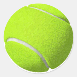 Classic Tennis Ball Round Sticker