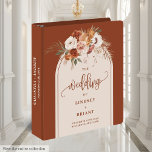 Classic Terracotta Pampas Sage Boho Floral Wedding 3 Ring Binder<br><div class="desc">✅ For matching items search 205W in my collections ✅ Preserve your most cherished memories with this boho terracotta wedding ring binder and memory album, designed with watercolor florals in terracotta, copper, burnt orange, rust, and dusty orange tones. Featuring soft pampas grass, muted sage greenery, and a chic boho arch,...</div>