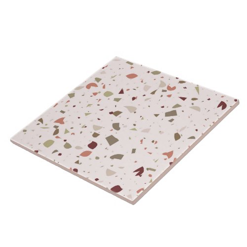 Classic terrazzo marble floor pattern background ceramic tile