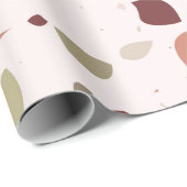 Classic terrazzo marble floor pattern background wrapping paper (Roll Corner)