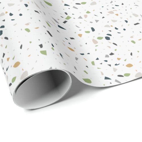 Classic terrazzo pattern background wrapping paper