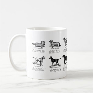 CLASSIC TERRIER DOG BREEDS COFFEE MUG