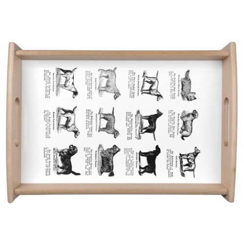 CLASSIC TERRIER DOG BREEDS SERVING TRAY