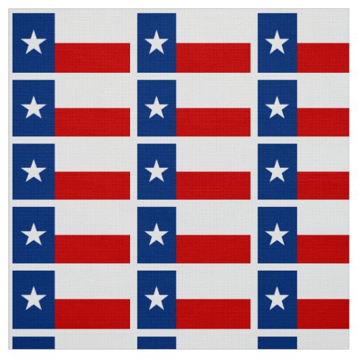 Classic Texas State Flag Fabric
