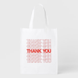 Classic Thank You Reusable Grocery Bag