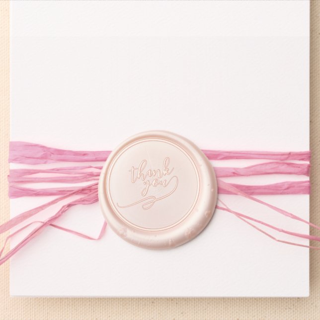 Classic Thank You Wax Seal Look Sticker Sheets (Front)