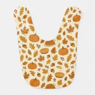 Classic Thanksgiving patterned Baby Bib