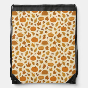 Classic Thanksgiving patterned Drawstring Bag