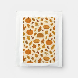 Classic Thanksgiving patterned Tea Bag Drink Mix