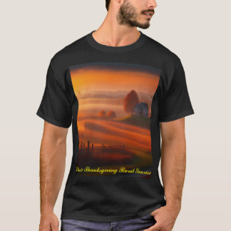 Classic Thanksgiving Rural Sunrise T-Shirt