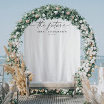 Classic The Future Mrs Bridal Shower Backdrop<br><div class="desc">Your guests will love this beautiful minimal banner. Features the phrase "the future mrs" with the option to personalize the backdrop with your future last name and date! This also makes a great keepsake for after the wedding!</div>
