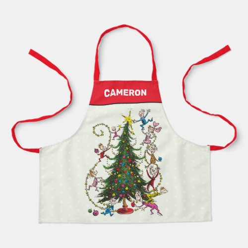 Classic The Grinch  Christmas Tree Apron