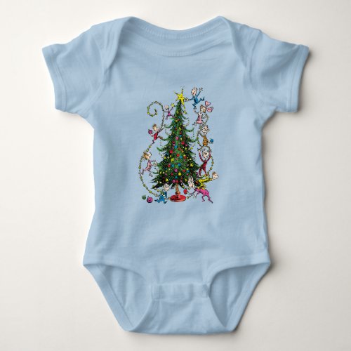 Classic The Grinch  Christmas Tree Baby Bodysuit