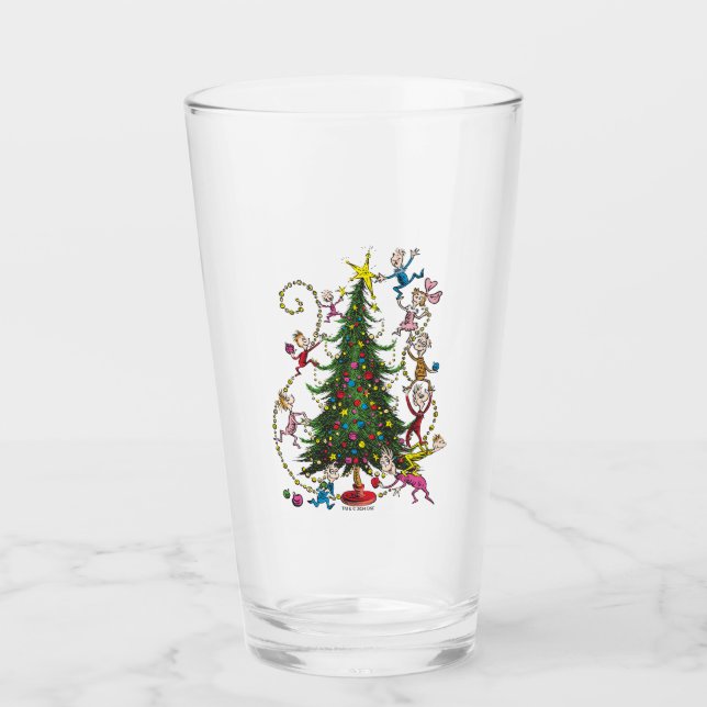 Classic The Grinch | Christmas Tree Glass (Front)
