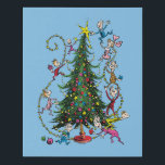 Classic The Grinch | Christmas Tree Holiday Faux Canvas Print<br><div class="desc">The holidays will not be complete without The Grinch!  HOW THE GRINCH STOLE CHRISTMAS is a classic story of a town called Who-ville and how the Christmas spirit can melt even the coldest of hearts.</div>