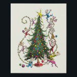 Classic The Grinch | Christmas Tree Holiday Faux Canvas Print<br><div class="desc">The holidays will not be complete without The Grinch!  HOW THE GRINCH STOLE CHRISTMAS is a classic story of a town called Who-ville and how the Christmas spirit can melt even the coldest of hearts.</div>