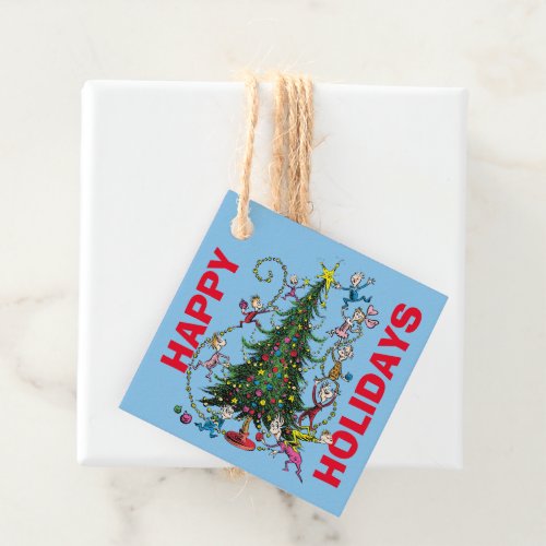 Classic The Grinch  Christmas Tree Holiday Favor Tags