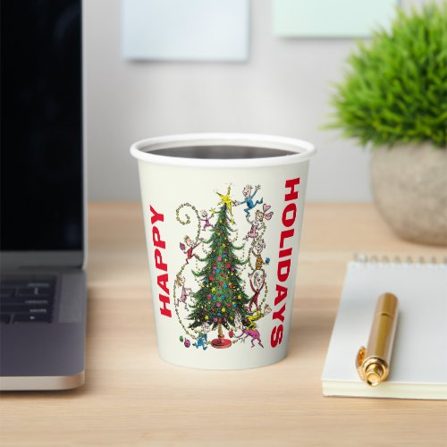 Classic The Grinch  Christmas Tree Paper Cups