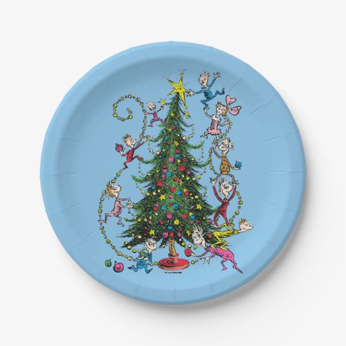 Classic The Grinch  Christmas Tree Paper Plates