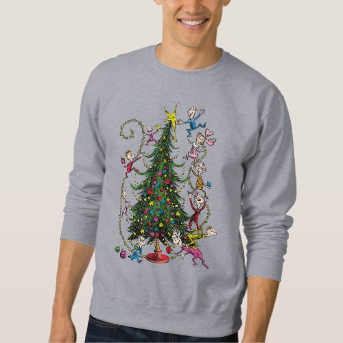 Classic The Grinch  Christmas Tree Sweatshirt