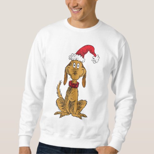 Classic The Grinch  Max _ Santa Hat  Sweatshirt