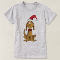 Classic The Grinch | Max - Santa Hat T-Shirt