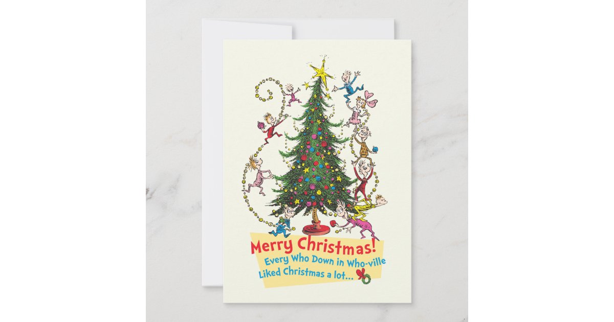 Classic The Grinch | Merry Christmas! Holiday Card | Zazzle.com