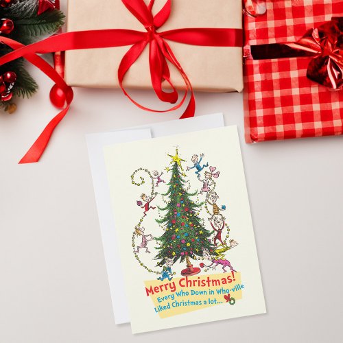 Classic The Grinch  Merry Christmas Holiday Card