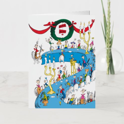 Classic The Grinch  Merry Merry Feast Foil Greeting Card