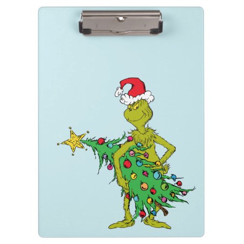 Classic The Grinch  Naughty Clipboard