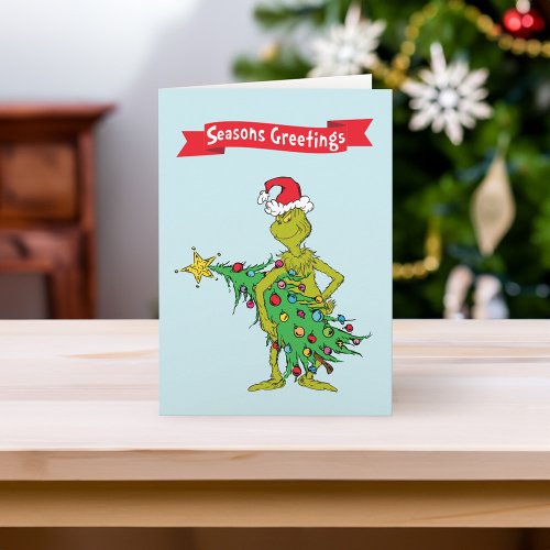 Classic The Grinch  Naughty Holiday Card