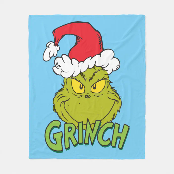 How The Grinch Stole Christmas Funny Fleece Blanket 