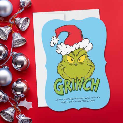 Classic The Grinch  Naughty or Nice Holiday Card