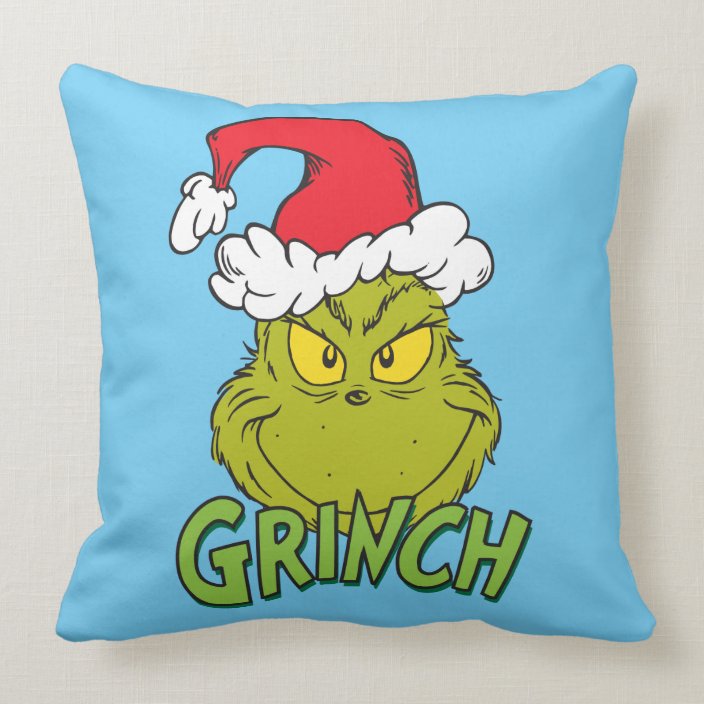 Classic The Grinch Naughty or Nice Throw Pillow