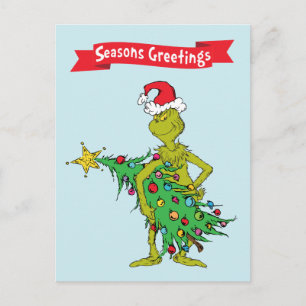 Classic The Grinch Naughty Postcard