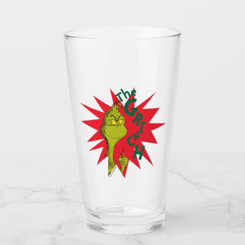 Classic The Grinch  Red Starburst Glass