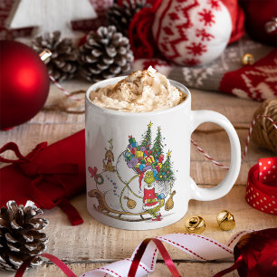 Classic The Grinch   The Grinch & Max Runaway Slei Coffee Mug