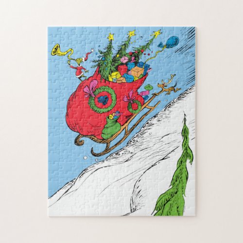 Classic The Grinch The Grinch  Max Runaway Sleigh Jigsaw Puzzle