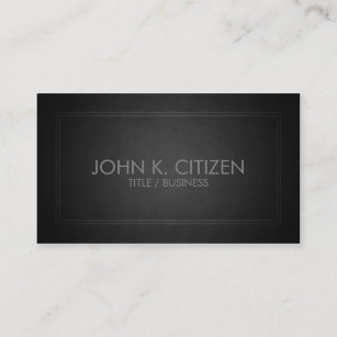 Classic Thin Border Gray Business Card
