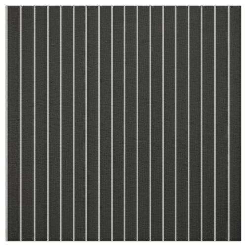 Classic Thin Gray Black Pinstripe Striped Pattern Fabric