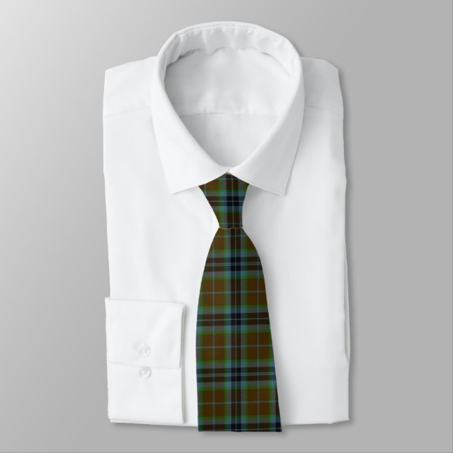 Classic Thomson Tartan Plaid Neck Tie (Tied)