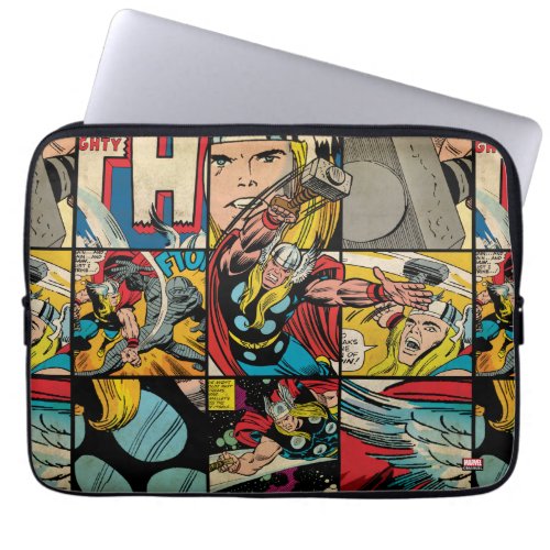 Classic Thor Comic Book Pattern Laptop Sleeve