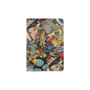 Classic Thor Comic Book Pattern Passport Holder