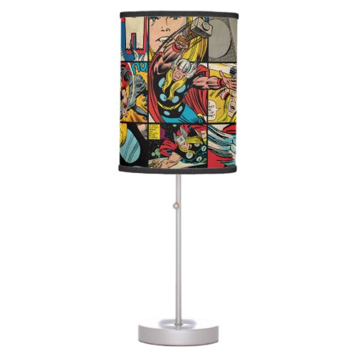Classic Thor Comic Book Pattern Table Lamp
